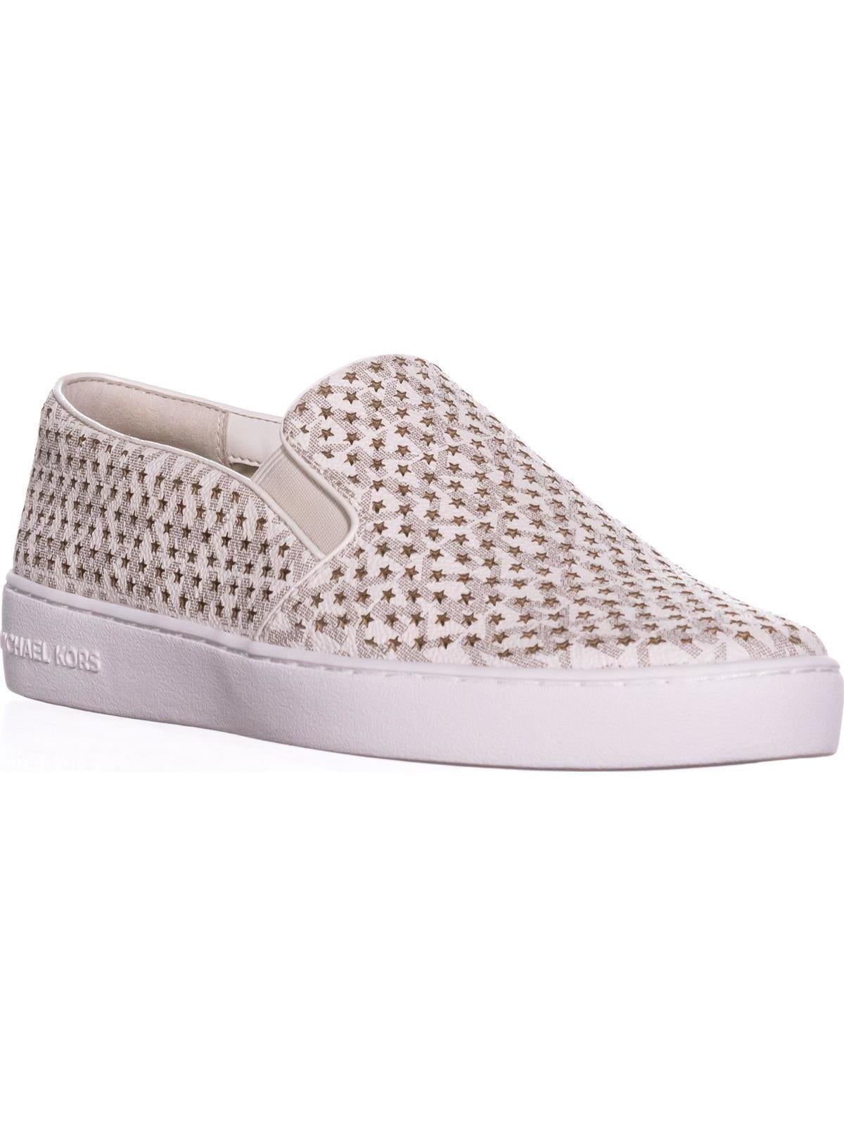 michael kors brown slip on sneakers
