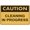 Warning Sign 6, variant on Caution Cleaning in Progress Sign 8"x12" - 8 X 12 Grade Reflective Sheeting Rust Free Aluminum, Weather Resistant Waterproof Easy to Mount