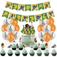 thumbnail image 1 of Kit de globos Madagascar Kids de 30 globos de látex con pancarta, 1 of 4