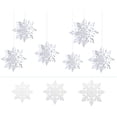 thumbnail image 1 of 6-Piece 3D Three-Dimensional Snowflake Pendant Paper Christmas Snowflake Pendant Snowflake Pendant Holiday Party Decorations, 1 of 5