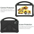 thumbnail image 4 of Allytech Lenovo Tab M11 11" 2024 TB330FU Case for Kids, EVA Foam Shockproof Kids Friendly Rugged Protective [Screen Camera Protection] Back Cover with Handle & Kickstand, Black, 4 of 6