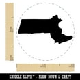 thumbnail image 2 of Massachusetts State Silhouette Self-Inking Rubber Stamp Ink Stamper - Purple Ink - Mini 1/2 Inch, 2 of 7