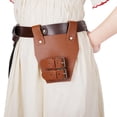 thumbnail image 1 of Disfraz Medieval de rana de cuero LARP, accesorio vikingo, estoque, cinturón de caballero, soporte para cuchilla, pirata asesino para adulto Marrón2, 1 of 8
