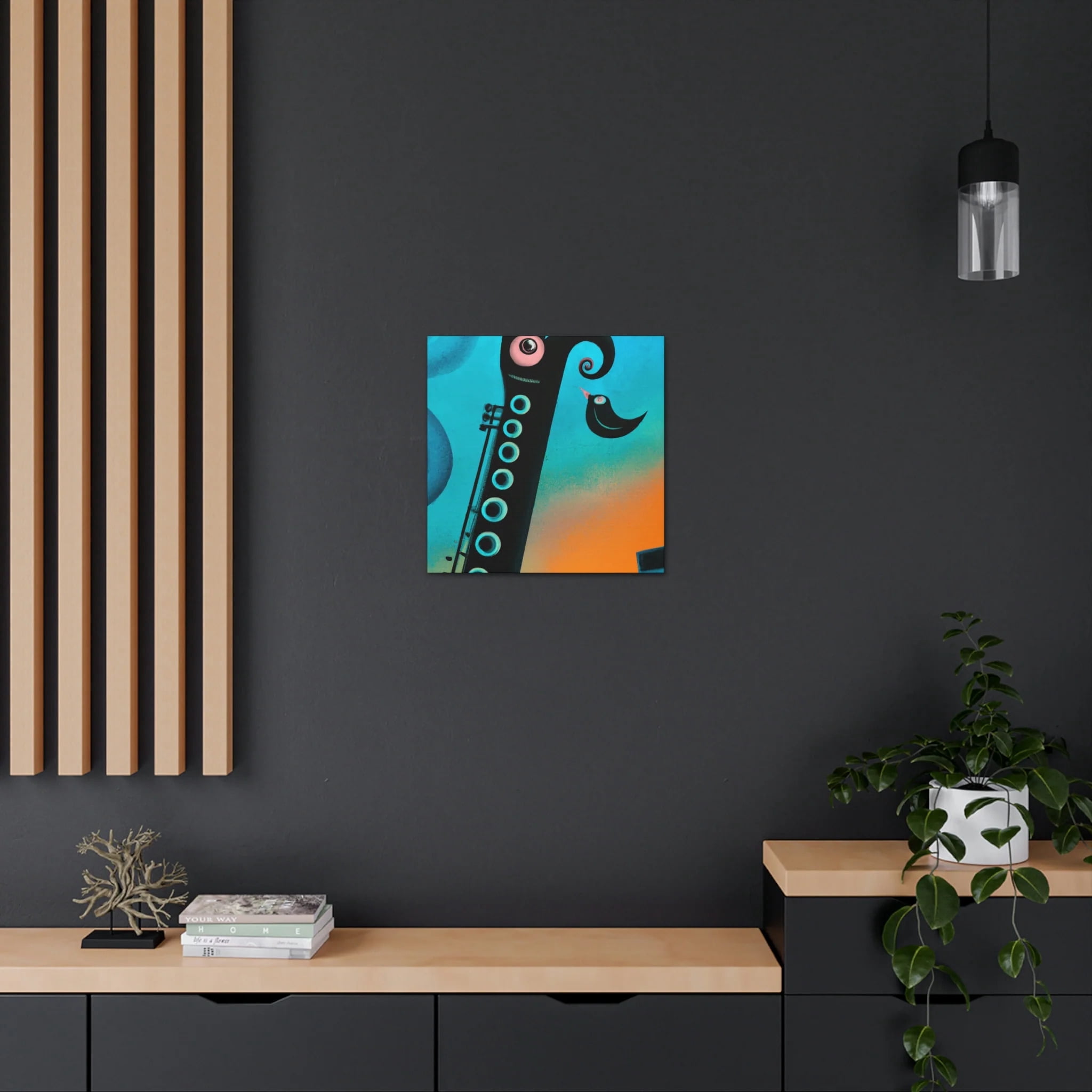 Clarinet's Reflection Dance - Canvas