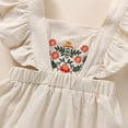 thumbnail image 5 of Lovebay Baby Grils Ruffled Sleeve Embrodered Sundress Headband Summer Outfits, 5 of 8
