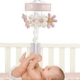 thumbnail image 4 of Lambs & Ivy Daisy Dreams Pink/White Musical Baby Crib Mobile Soother Toy, 4 of 7