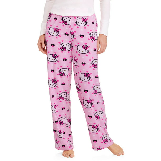 Hello Kitty - Women's & Women's Plus Fleece Sleep Pants - Walmart.com ...