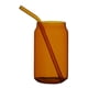 thumbnail image 2 of Taza de vidrio Macarena Recipiente para jugo de paja 350ml Taza novedosa, 2 of 8