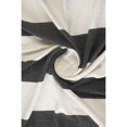thumbnail image 4 of Ox Bay Black Striped Cotton Throw Blanket, 50" x 60", 4 of 9