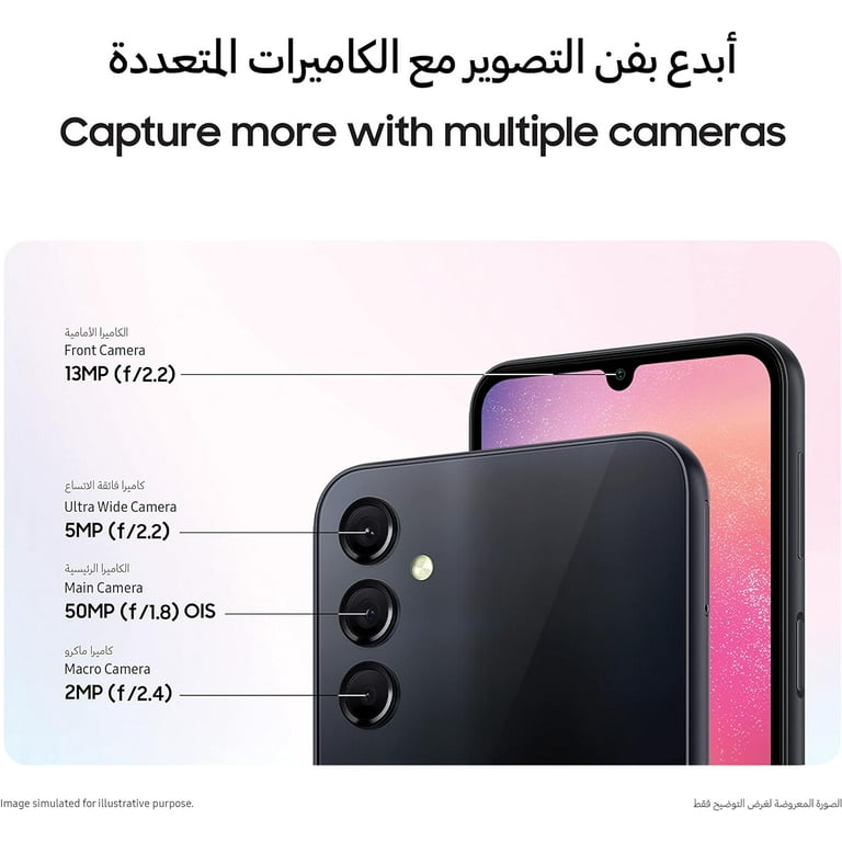 SAMSUNG Galaxy A24 4G LTE (128GB + 4GB) Unlocked Worldwide