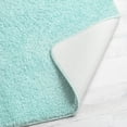 Mainstays Basic Aqua Polyester Skid Resistant 24" x 40" Bath Rug