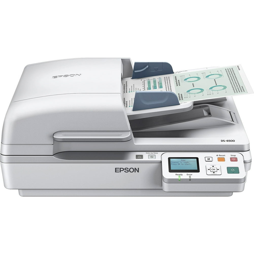 Epson WorkForce DS6500 Flatbed Scanner 1200 dpi Optical, White