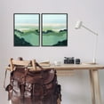 thumbnail image 2 of Stupell Industries Hill Side Nautical Landscape Abstract Greenery Black Framed by Grace Popp, 2 of 5