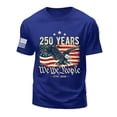 thumbnail image 4 of Leey-World Usa 250th Anniversary Shirts Eagle and Flag 250 Years 1776-2026 250th Birthday T-Shirt(Blue,S), 4 of 5