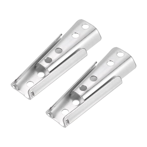 Uxcell 2 Pack Sectional Couch Connectors, Furniture Connectors Bed Parts Interlocking Sofa Connector Bracket Clip for Keeping Furniture Sofas from Sliding (90mm, Silver)