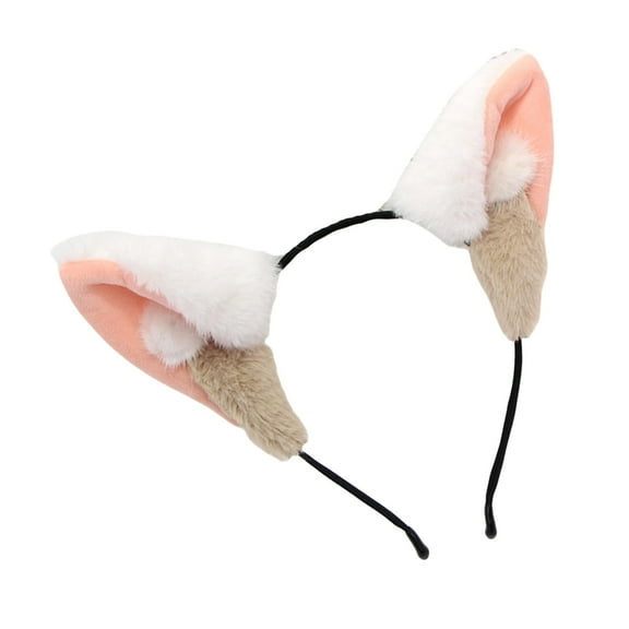 FENOHREFE Puppy Ears Hairband Photo Props Furry Hair Hoop Headband Party Headpiece Fun Headbands for Music Festival