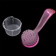 thumbnail image 2 of Plastic Grip Round Bristle Face Facial Cleaning Washing Brush Skin Care Massage, 2 of 6