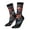 3 Black, variant on Modern USA Deer Head Crew Socks for Men & Women, Breathable Casual Athletic Ankle Socks