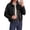 Black, variant on PRETTYGARDEN Faux Leather Motorcycle Jackets Womens Coat Cropped, Zip Up Collared, Trendy Fall Outerwear, Gathered Hem, Winter Layering Clothes, Casual Going Out Date Night Outfit