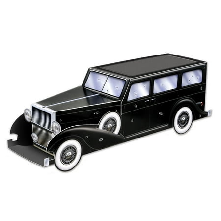 Party Central Club Pack of 12 Roaring 20's Themed 3-D Gangster Car Centerpiece Party Decorations 12