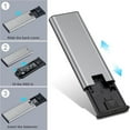 thumbnail image 2 of POINTERTECK M.2 SATA SSD Enclosure M.2 NGFF To USB 3.0 SSD Case External Aluminum Alloy High Speed Hard Drive Box For Windows XP, 2 of 8
