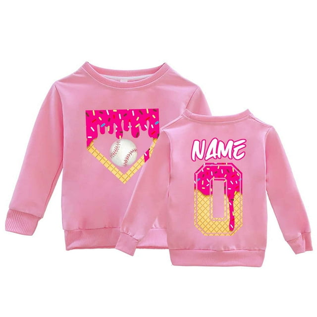 Chandail en Molleton Graphique à Manches Longues pour Filles Mignon DIY Col Rond Chandail Doux Vêtements d'Hiver pour Tout-Petits Enfants
