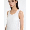 thumbnail image 2 of Tank Top for Women Summer Sleeveless Scoop Neck Workout Tank Tops Loose Basic Vest Tee Shirts White XXL, 2 of 9