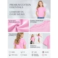 thumbnail image 4 of Girls Graphic Tees Cute Fox Magical Floral Short Sleeve Kids T-Shirt, 100% Cotton Soft Casual Tops for Children, 4 of 5
