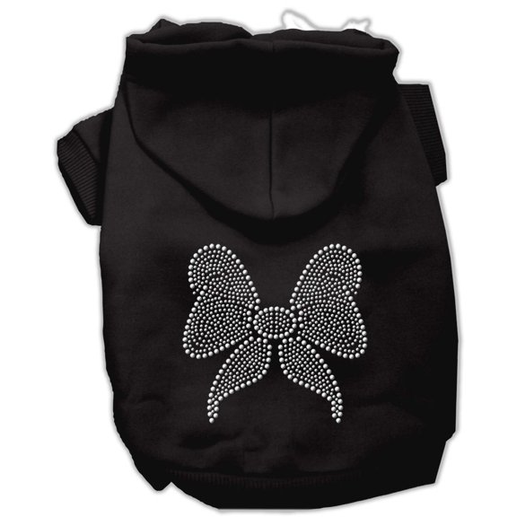 Christmas Pet Dog Cat Hoodie Rhinestone, "Bow"
