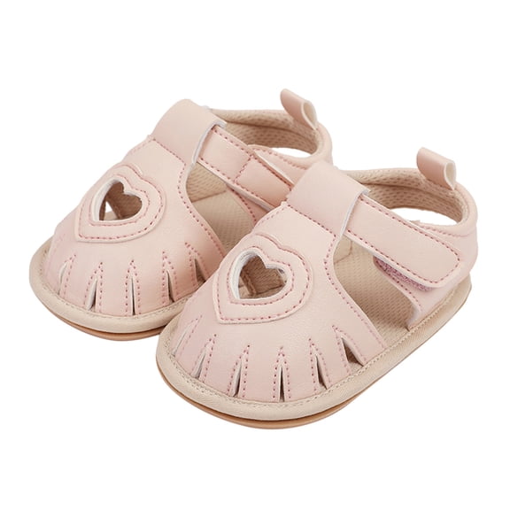 Daznico Baby First Walking Sandals for Toddlers Breathable Summer Flat Shoes Girls Boys Learning Footwear,6-12 Months