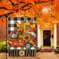 thumbnail image 4 of Hello Fall Truck Garden Flag Vertical Double Sided Burlap 12.5 x 18 Inch Thanksgiving Day Holiday Farmhouse Seasonal Yard Outdoor Decor, 4 of 6