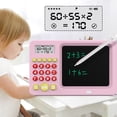 thumbnail image 3 of Calculadora matemática con verificación automática para interacción entre padres e hijos, entrenador de matemáticas, regalos para entrenadores, juguetes para pintar. Rosa, 3 of 5