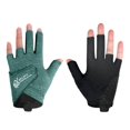 thumbnail image 1 of 3 dedos Glove de billar, cómodos accesorios de billar sin deslizamiento, guante de billar sin dedos de la mano izquierda para practicar deportes, Verde l, 1 of 8