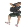 thumbnail image 1 of facefd Mini 1:87 Diorama Photographer People Doll Building Railway Park Layout Accs dark gray half squat, 1 of 9