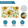 thumbnail image 6 of Summer Sunflower Yellow Floral Placemats Set of 4,Wipeable Washable Table Mats for Dining Tables, Green Leaves Plant Place Mats for Kitchen Event Party Tabletop Decor, 6 of 9