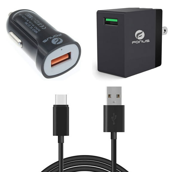 Fast Home Car Charger USB Cable for Motorola Moto G 5G (2022)/G 5G (2023)/5G (2024)/5G (2025) - Type-C 6ft Long Travel Power Adapter Cord
