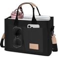 thumbnail image 1 of Bolsos de lona para mujer, bandolera con bolsillos y asa superior, bolsos de hombro para mujer, 1 of 6