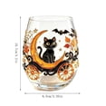 thumbnail image 4 of AuroraX Halloween Cups Plastic Witches Glass Coffee Cups with Lids,Personalized Funny Clear Gift for Halloween Holiday, 4 of 7