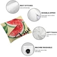 thumbnail image 6 of nygtbtfer Hello Summer Watercolor Watermelon Decorative Throw Pillow Set of 2, Life is Sweet Cushion Case Decor, Seasonal Home Decoration for Sofa Couch White, 6 of 7