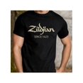 thumbnail image 1 of [Camiseta de baterista 100 % algodón] Zildjian Since 1623 - Camiseta con apliques de platillos de baterista, 100 % algodón, cuello redondo informal, ligeramente elástica, tejido de punto, corte estánd, 1 of 6