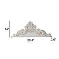 thumbnail image 5 of SOFE 39 inch Floral Carved Wall Sculptures French Country Wall Decor, Gorgeous Shabby Chic White Wood Wall Art, Arabesque Over the Door Decor for Farmhouse Living Room Bedroom Entryway Kitchen, 5 of 9