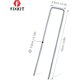 thumbnail image 3 of Anclajes Galvanizados en Forma de U para Jardín, Fieltro Antimaleza y Trabajos de Jardinería,100 Unidades – Clavos Soporte para Césped, Conector de Red Tridimensional 150 x 25 mm – 3 mm Diámetro esquí esquí Gafas de esquí, 3 of 5