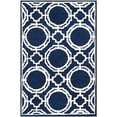thumbnail image 1 of Safavieh Chatham 6' X 9' Hand Tufted Wool Rug in Dark Blue and Ivory, 1 of 6