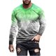 thumbnail image 2 of Blusas y camisas de manga larga con cuello redondo para hombre, blusas casuales de cuello redondo y manga larga, camisetas estampadas, blusas para hombre, 2 of 5
