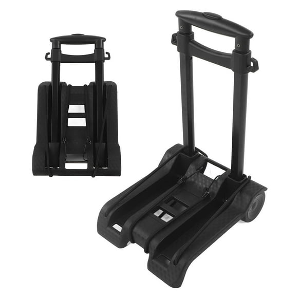 Push Cart Dolly, Foldable 2 Wheels Hand Truck Dolly Elastic Cord 77 Pounds Bearing For Camping