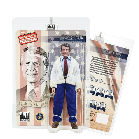 US Presidents 8 Inch Action Figures Series: Jimmy Carter [White Sweater Variant]