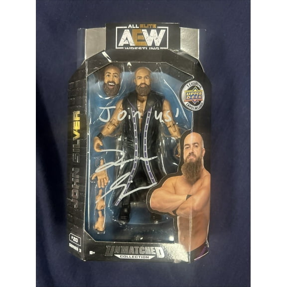 John Silver signature AEW Unmatched Collection Figure signature FIGURE