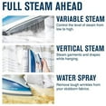 thumbnail image 5 of Maytag Digital Smart Fill Steam Iron & Vertical Steamer with Pearl Ceramic Sole Plate, Removable Water Tank + Thermostat Dial, Grey/Blue, M1400, 5 of 7