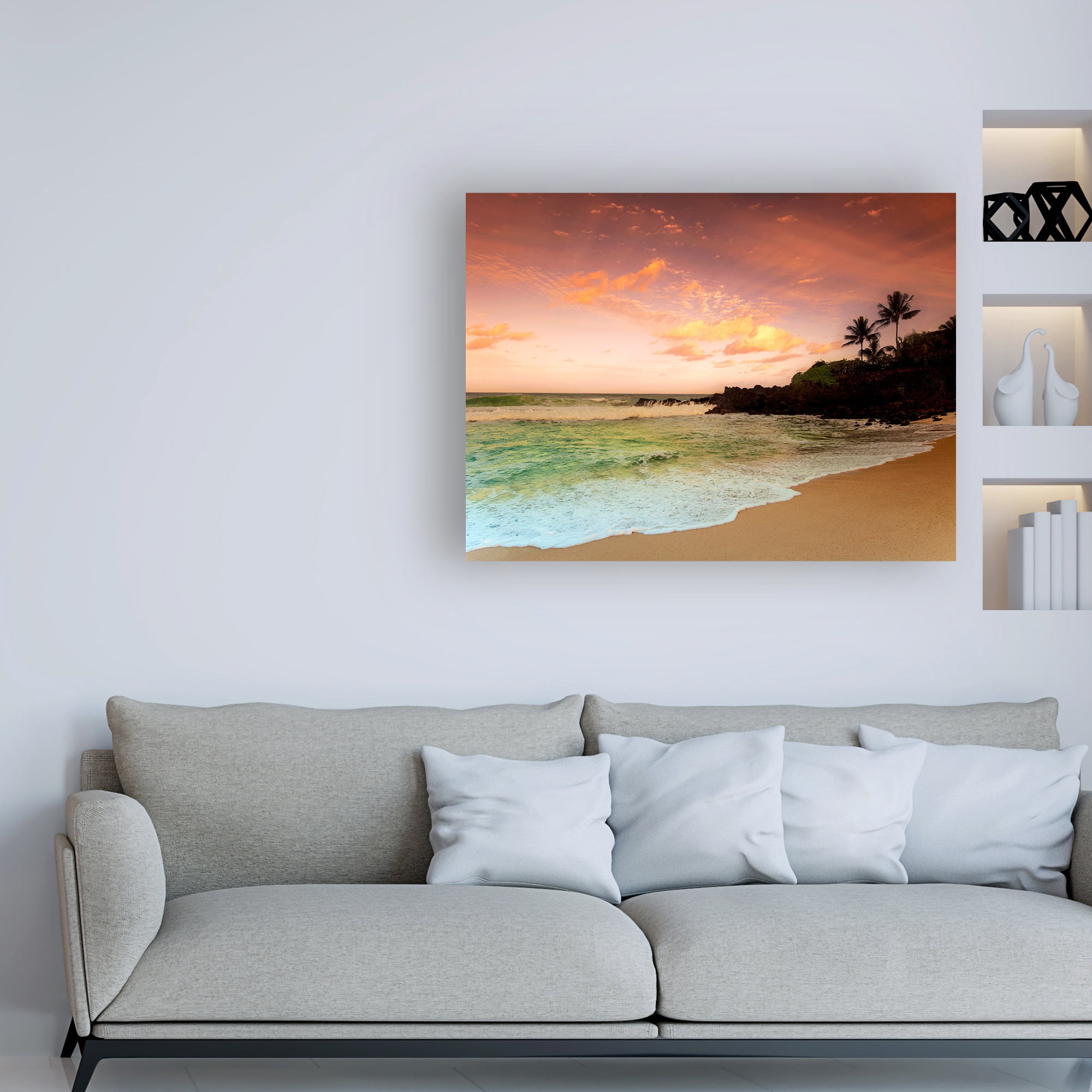 Trademark Fine Art 'North Shore Dawn, Oahu' Canvas Art by Alan Klu
