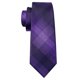 thumbnail image 5 of Set de Corbata Barry.Wang de Seda Rayada Morado y Negro 150 cm, 5 of 6